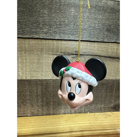 Vtg. Mickey Unlimited Santa Minnie Mouse Ornament Disney Enesco - Picture 1 of 3